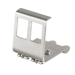 DIN-rail adapter empty for 2 modules (SFA)(SFB), metal, ECO, Q7DRA002 Schrack Technik