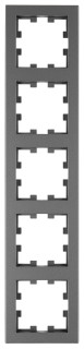 Five gang frame, Design CUBIC, anthracite, EV115305 Schrack Technik