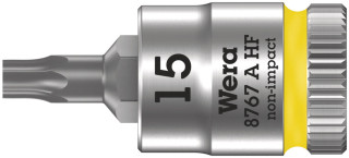 8767 A HF TORX® Zyklop bit socket with holding function, 1/4" drive, TX 15 x 28 mm, 05003363001 Wera main