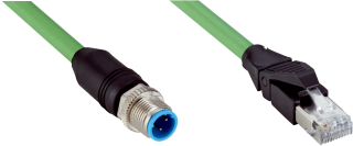 YM2D24-050PN1MRJA4 M12, 4-pin, straight, D-coded / RJ45, 4-pin, straight main