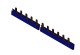 AMPARO Busbar Pin Version 1-pole,10mmý MCB 1+N/1MW, 1m, blue main