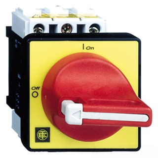 Switch disconnector,TeSys Control,for ON/emergency stop,20A(V01),4 screws fixing,for mounting on door main