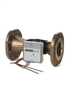 Ultrasonic heat meter, Qp = 15 m3/h, wall-mounted, mounting length 270 mm, flanged DN50, sensor Ø 6 mm x 100 mm, S55561-F118 Siemens