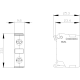 Support terminal, green/yellow, screw terminal, for front plate mounting, 3SU1400-1DA43-1AA0, Siemens alt_view_3