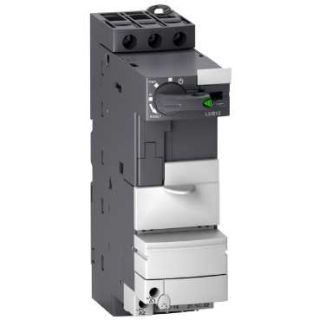 Non reversing power base, TeSys Ultra, 3P, 1NO + 1NC, 12A, 690V