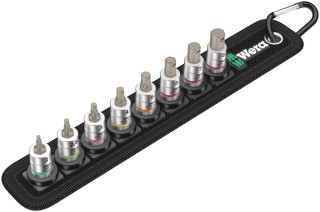 Belt A 2 Zyklop In-Hex-Plus bit socket set with holding function, 1/4" drive, 8 pieces, 05003881001 Wera main