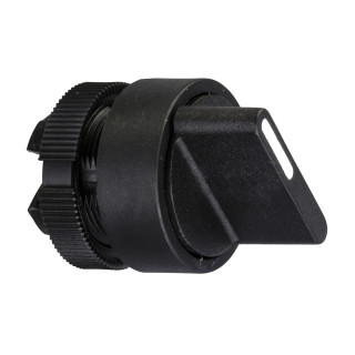 Selector switch, Harmony XAC, plastic, black handle, 3 positions, unmarked main