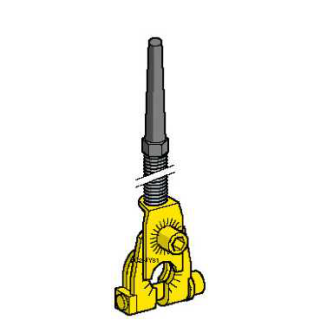 Limit switch lever, ZC2JY, spring with thermoplastic end, -40...70 Â°C, ZC2JY81