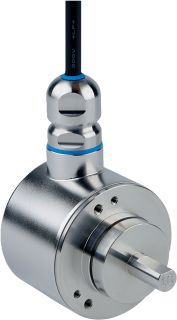 DBS60I-W4FM05000 INCR. WASHDOWN ENCODER Stainless steel V4A (316L), 4,5...30V TTL / HTL, 5000imp, 6-channel, solid shaft 10mm, cable, 8-wire, radial, 5 m main