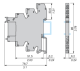 slim interface pre assembled plug in relay with socket, Harmony Electromechanical Relays, 6A, 1CO, with LED, screw connector, 24V AC/DC alt_view_8