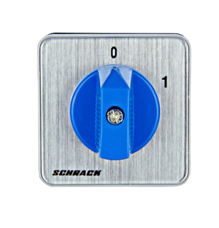 On-OFF Switch, 3 pole, 20A, for panel mounting, 0-1 main