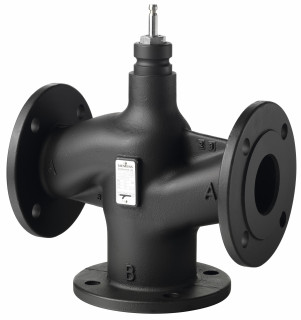 Трехходовой клапан VXF43.65-63, фланцевый PN16, Siemens, S55206-V115 main