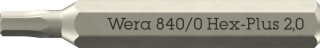 840/0 Hex-Plus Micro bits for hexagonal socket head screws, 2 x 30 mm, 05058111001 Wera main