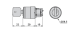 Pārslēdža galva 3 pozīcijas, ar atslēgu, 22mm, Melna, Harmony XB4 ZB4BG020 Schneider Electric alt_view_3