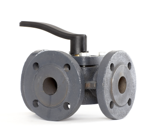 HFE 3 PN6 150/400 поворотный трехходовой фланец, Размер соединения - PN 6; Значения Kvs ​​[м³/ч] 400 м³/ч; Перепад давления закрытия/открытия (разделение) [бар] [макс.] 0,5 бар; Температура рабочей среды [°C] [макс.] - 110 °C main