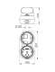 TLINE 2 LT XLF S DIRECT RG - TLINE TRAFFIC LIGHT 12/24V DCAC WITH 2 XLF (RED, GREEN) WITH 3 LUMINOUS EFFECTS (STEADY, FLAHING OR STROBE). IP66., 69786 Sirena alt_view_2