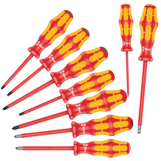 160 i/162 i/167 i/9 Screwdriver set Kraftform Plus Series 100, 9 pieces, 05133355001 Wera main