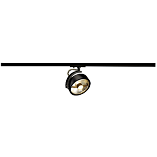 KALU TRACK QPAR111 lamp head, black, incl. 1-circuit adaptor main