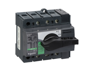 switch disconnector, Compact INS63, 63A, standard version with black rotary handle, 3 poles main