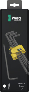 950/9 Hex-Plus Imperial 1 SB L-key set, Imperial, BlackLaser, 9 pieces, 05133180001 Wera main