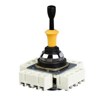 Complete joystick controller, XD2,XD4, 30mm, 4 directions, 1CO per direction, with spring return to zero position