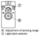 Photo sensor SICK GTB10-P1221, from object, 2...120 cm, NO/NC, PNP, 1064695 SICK alt_view_2