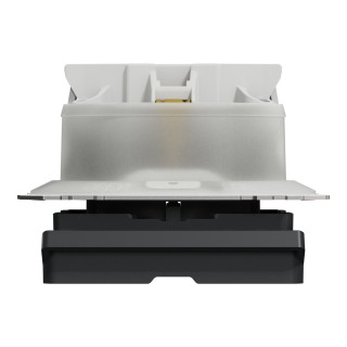 Socket-outlet, Sedna Design & Elements, 16A, 250V, side earth, with shutter and lid, anthracite main