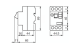 Motor circuit breaker, TeSys Deca, 3P, 0.4 to 0.63A, thermal magnetic, screw clamp terminals, button control alt_view_5