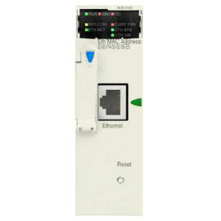 network module, Modicon M340, Modbus/TCP, 1 x RJ45, flash memory card main