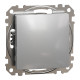 Push-Button, Sedna Design & Elements, 2-way, 10A, aluminium main