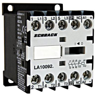 Mini Contactor 3NO + 1NC, 20A, 24 VAC main