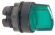 Head for illuminated selector switch, Harmony XB5, Harmony XALF, grey plastic, green handle, 22mm, universal LED, 2 positions alt_view_2