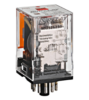 Schrack Plug-in Relay, 11 pin, 3 CO, 230VAC, 10A main