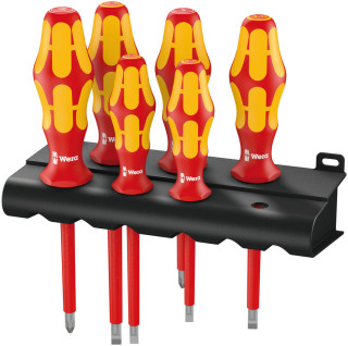 160 i/6 Rack Screwdriver set Kraftform Plus Series 100 + Rack, 6 pieces, 05006145001 Wera main