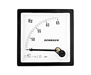 Frekvences mērītājs 72x72mm 45...65Hz 230VAC MGF87050A Schrack Technik main