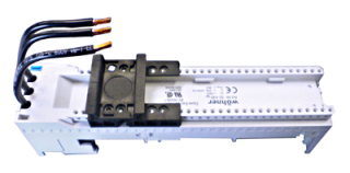 Busbar- adapter 25A 45mm 2 RAIL 3X4mm2 main