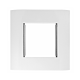 Frame Single 80x80mm for centralplatte 45x45mm, RAL9010 main