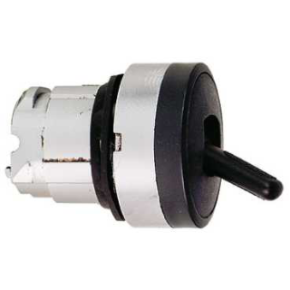 Head for selector switch, Harmony XB4, XB5, black 22mm 2 position spring return main