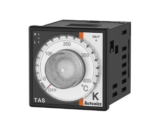 Analog temperature controller, thermocouple-K, power supply 100-240VAC, Measuring range 0-400C°, control relay ON/OF 250VAC 3A, PID control, dimensions W48×H48mm, TAS-B4RK4C AUTONIC main