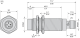 inductive proximity sensor XS6 M18, L72mm, brass, Sn12mm, 12...48 VDC, M12, XS618B4PAM12 alt_view_2