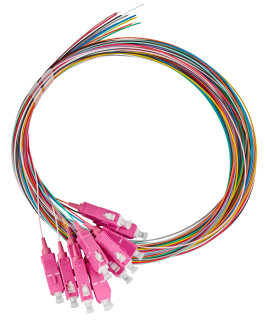 FO Pigtail SC, 50/125æm OM4, 2.0m, Easy Strip, 12pcs, HLP04C122P Schrack Technik