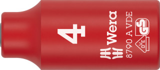 8790 A VDE Zyklop Socket, insulated, with 1/4" drive, 4 x 41 mm, 05005930001 Wera main