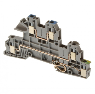 Trīslīmeņu zemējuma spaile UTI 2, 5-PE/L/N, 2, 5mm2, 24A, PC3076030 Phoenix Contact main