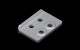 VX base/plinth adaptor, for twin castors, sheet steel, 8660130 Rittal main