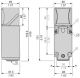 inductive proximity sensor XS8 40x40x117, PBT, Sn20 mm, 24...240VAC/DC, terminals, XS8C4A1MPG13 alt_view_4