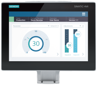 SIMATIC HMI MTP1200 Unified Comfort PRO Prepared for pedestal and extension c..., 6AV2128-3MB27-1BX0, Siemens main