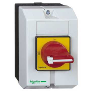 Enclosed switch disconnector,TeSys Control,for ON/emergency stop,25A,IP65 main