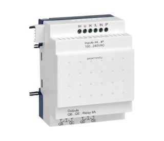 discrete IO extension module, Zelio Logic SR2 SR3, 10 IO, 100 to 240V AC main