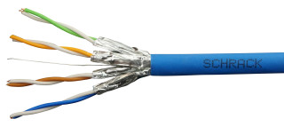 U/FTP Cable Cat.6a, 4x2xAWG23/1, 500MHz, LS0H B2ca-s1a,d1,a1, HSKF423CP5 Schrack Technik