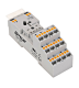 Plug-in socket for RS/PT5 relays, 14-pole, spring clamp, 8A main